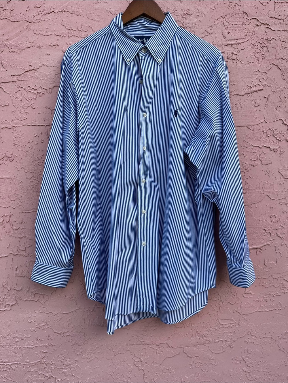 Vintage Ralph Lauren Classic Fit Striped Button Down Shirt